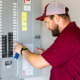 Electrical panel work by Murray electrician